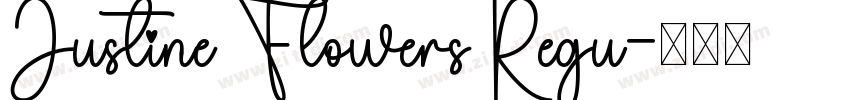 Justine Flowers Regu字体转换
